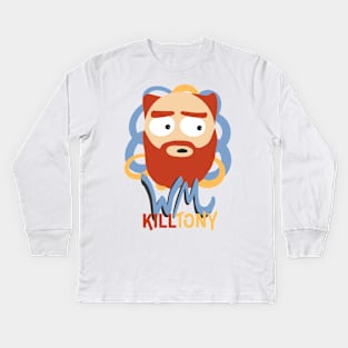 If William Montgomery From Kill Tony Was a South Park Character Kids Long Sleeve T-Shirt